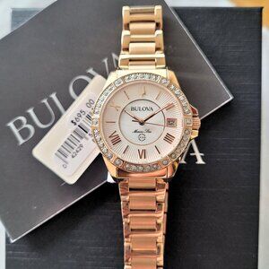 Bulova Women's Marine Star Diamond Rose Watch